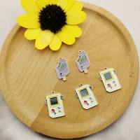 10pcs game console enamel charms fit jewelry making accessory fashion gold tone alloy pendants earring bracelet floating fx562