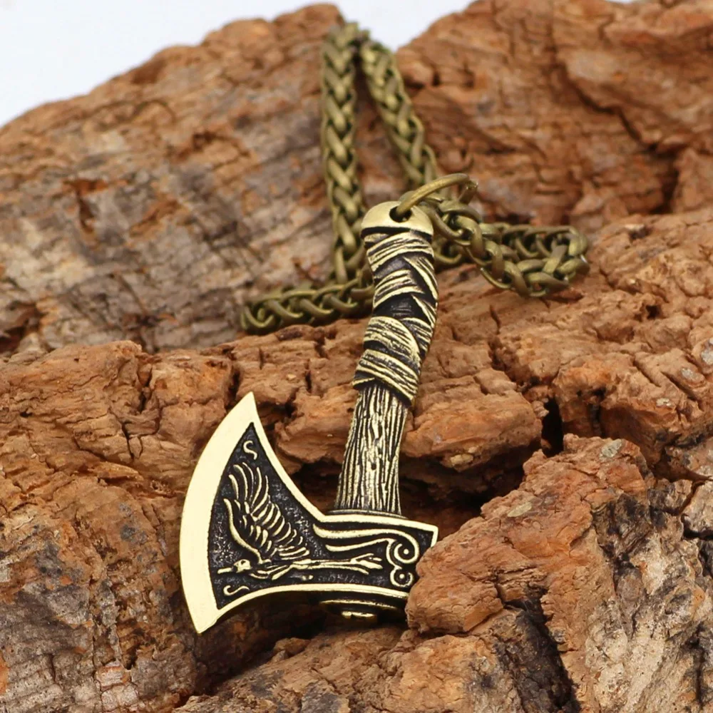 

Новинка, kpop аксессуары в готическом стиле Amulet, двусторонний топор, голова волка, ожерелье для женщин, подвеска, готическое ожерелье, ювелирн...