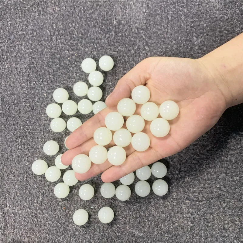 

1/5/10pcs 20Mm Glass Ball Cream Cattle Small Marbles Pat Toys Parent- Child Beads Console Game Pinball Machine of Bouncing Ball