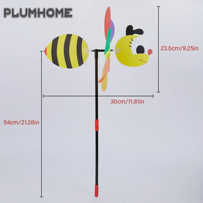 Горячая Распродажа 3D большое животное пчелы ветряная мельница ветра вертушка