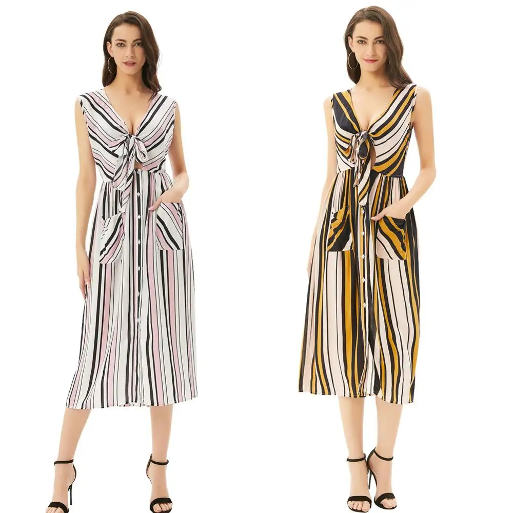 Женское платье рубашка без рукавов Grace Karin повседневное пляжное вечерние в