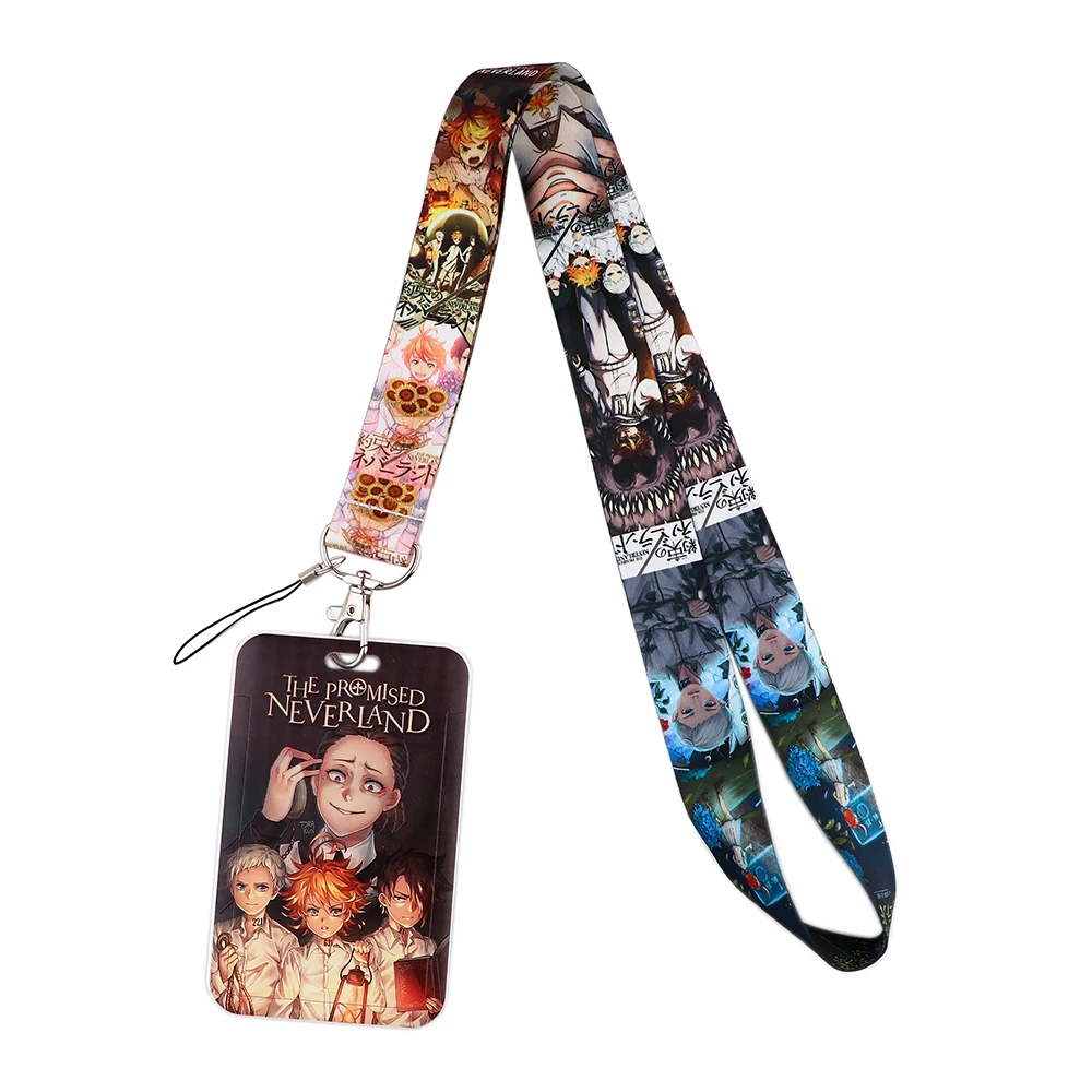 

YA229 Anime Appointment Of Neverland Lanyard For Keys Mobile Phone Hang Rope Keycord USB ID Card Badge Holder Keychain Lanyards