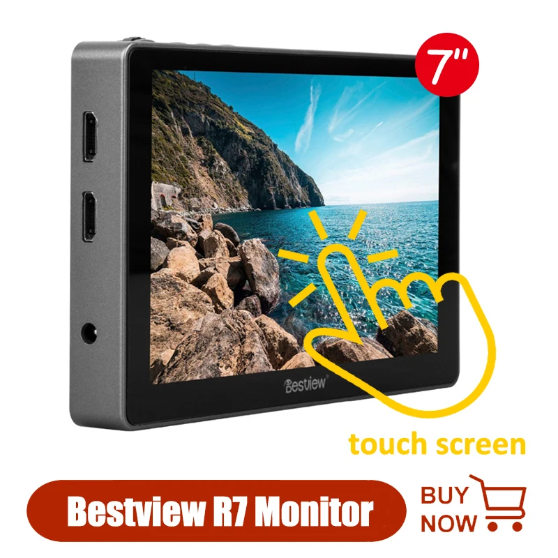 

BestView R7 Touch Screen Monitor 7inch IPS 1920*1200 4K HDMI-compatible Camera Field DSLR Monitor for Canon Nikon & Stabilizer