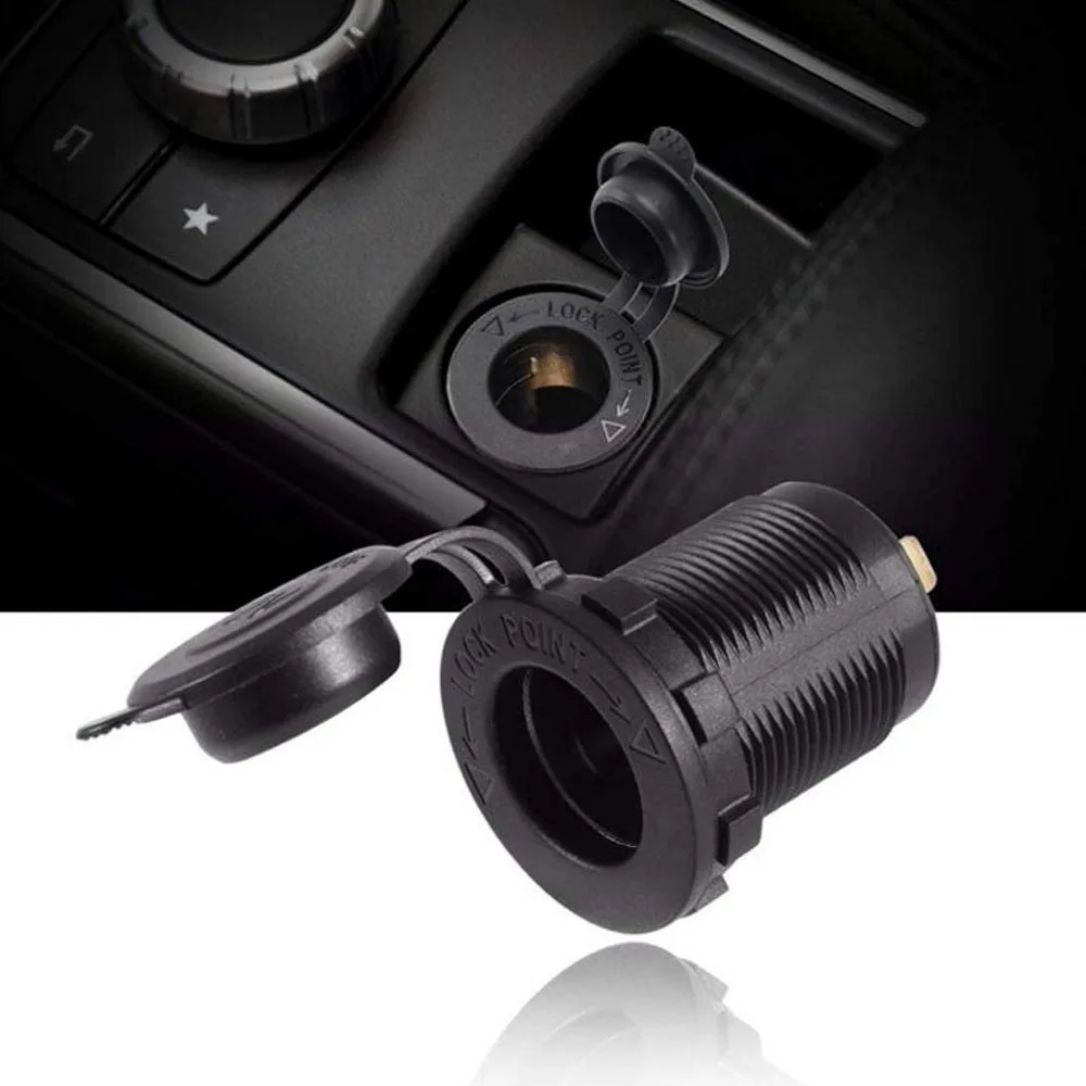 

Car Load Modified Sigarette Lighter Socket with LED Light Power Socket Waterproof Cigarette Lighter Female Socket