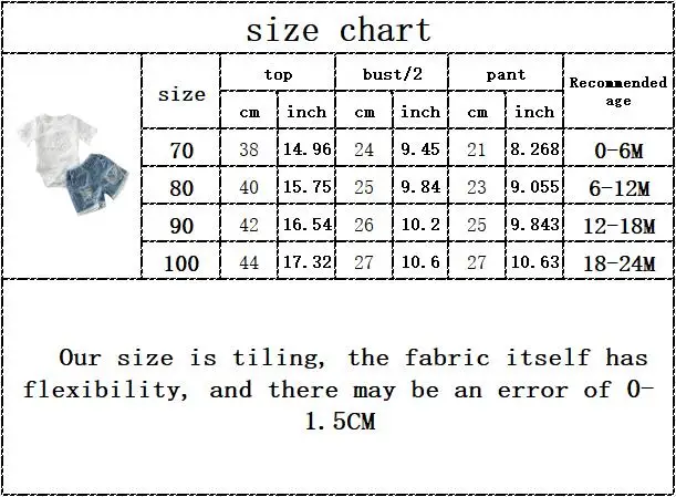 

Infant Baby Girls Fashion Short Sleeve Hollow Out Tops Bodysuits Denim Lace Short Pannts Toddler Kids Clothes Sets 2pcs 0-24M