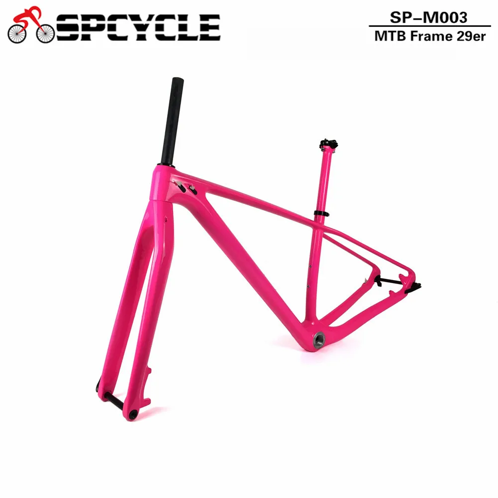 Spcycle 650B/27,5 er/29er MTB горный велосипед рамы из углеродного волокна, 142 мм через мост MTB велосипед карбоновые рамы 1" /17"/19"