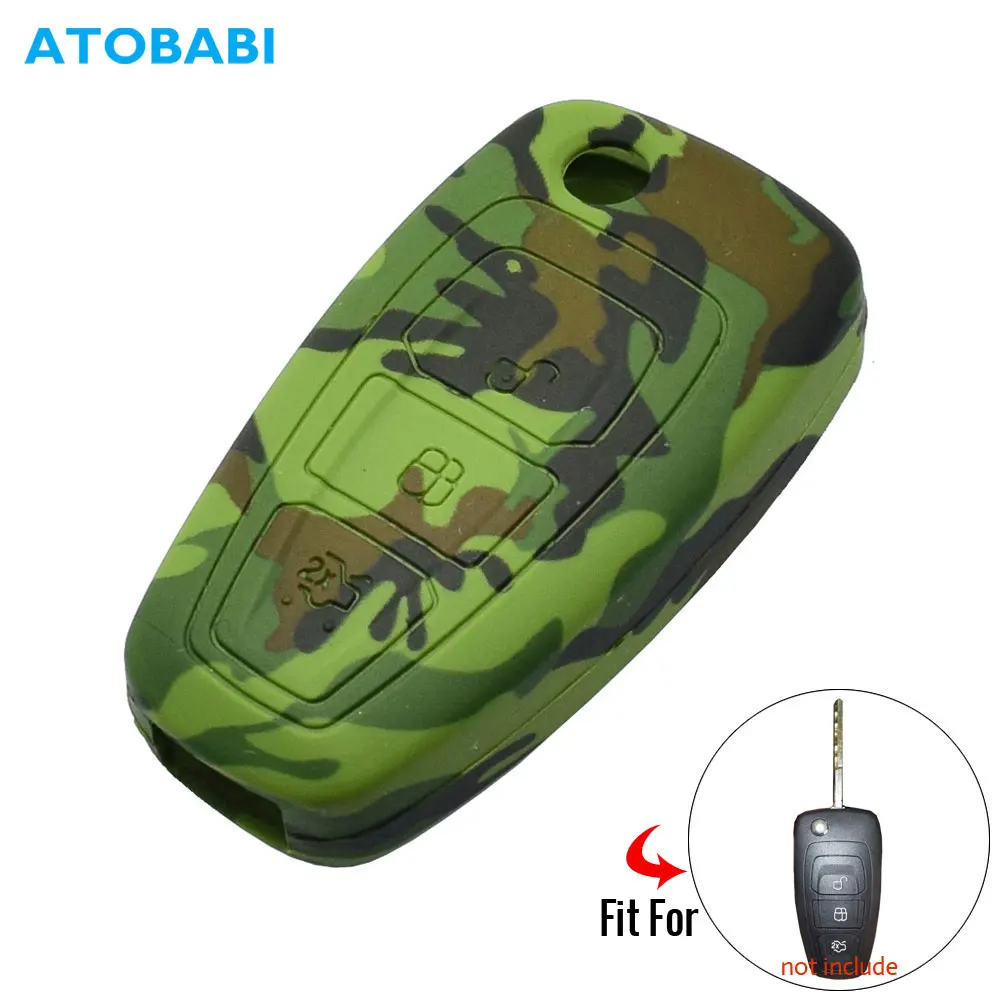 Силиконовый чехол для ключей от машины складной дистанционного брелока Ford Focus 3 4