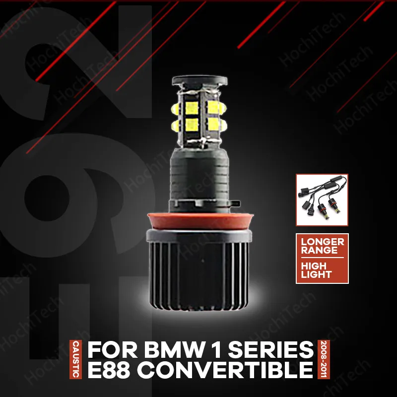 

High Power Free Error 3200LM LED Marker White 240W h8 / h11 LED Angel Eyes Marker For BMW 1 Series E88 Convertible 2008-2011