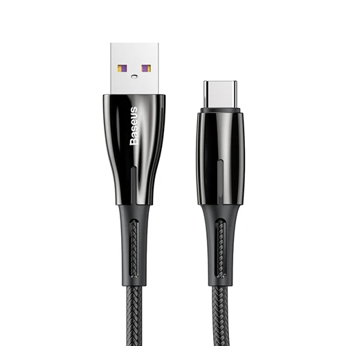 Black 25cm Baseus USB C type C кабель 5A Быстрая зарядка для huawei Lite Pro P20 P30 type-C кабель для передачи данных USB-C шнур для быстрой зарядки - Название цвета: Black 25cm