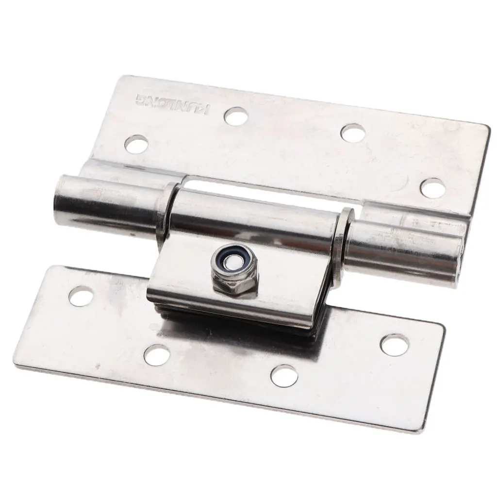 Metal Marine Door Hinge Stamping for Boat Cabinet Deck 90 x 82mm