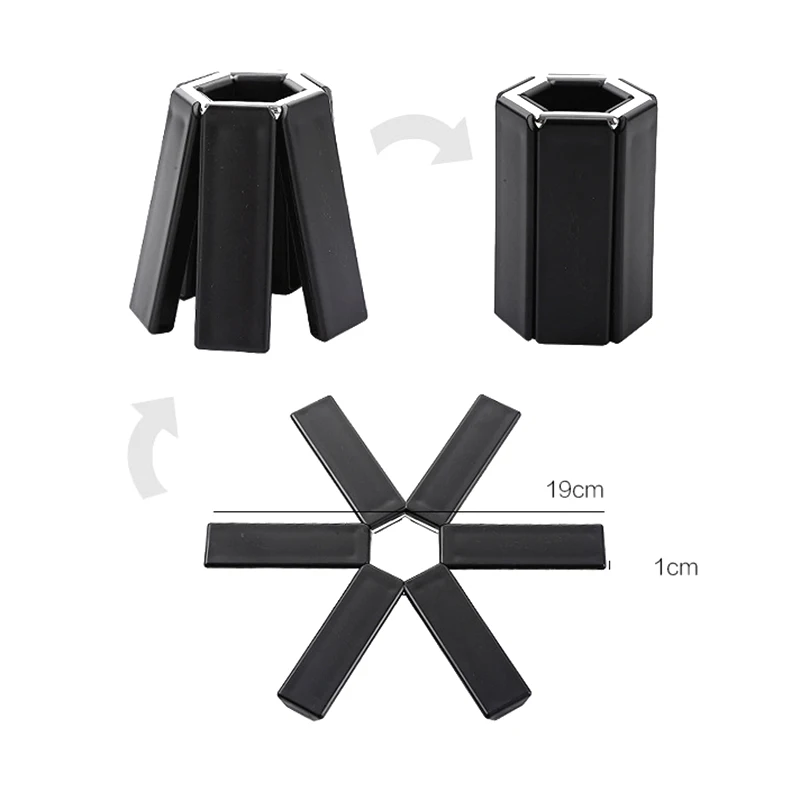 

Foldable Non-slip Heat Resistant Pan Pot Holder Mat Kitchen Coaster Placemat Pot Holder Kitchen Accessories