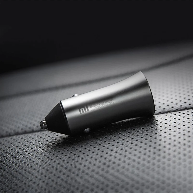 Xiaomi автомобильное зарядное устройство 18 Вт Быстрая зарядка двойной USB адаптер прикуривателя для iPhone samsung LG htc huawei