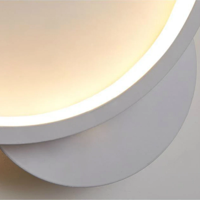 Nordic простой квадратный Алюминий Настенные светильники Гостиная декоративная