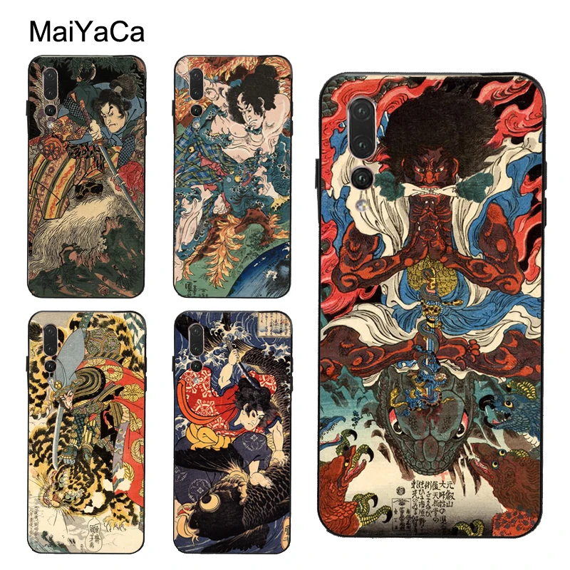 Японский художественный чехол Ukiyo e для Huawei P30 Pro P20 P40 Mate 20 Lite P Smart 2019 Nova 5T Honor 8A 8X 9X 10i