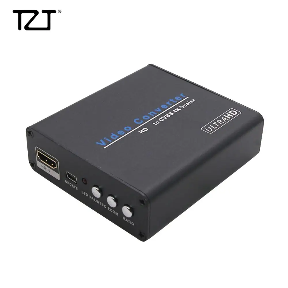 TZT HDMI совместим с VGA/HDMI AV/VGA на совместимый/AV и S видео совместимый скалер