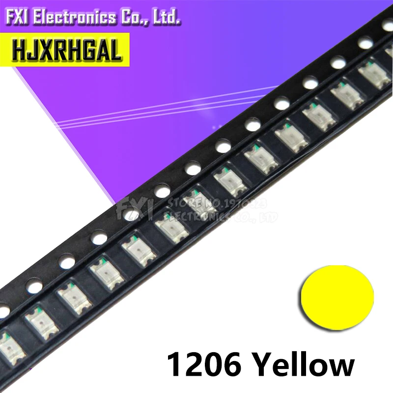100 шт. желтый 1206 3216 SMD светодиодный светильник новый оригинальный|light smd|lighting
