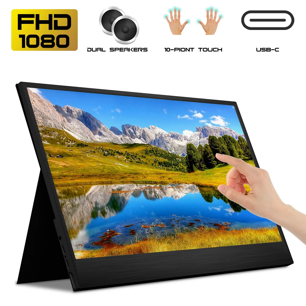 Портативный монитор WAKST Airplay Miracast 15 6 дюйма FHD USB C HDMI внешний вторичный дисплей для