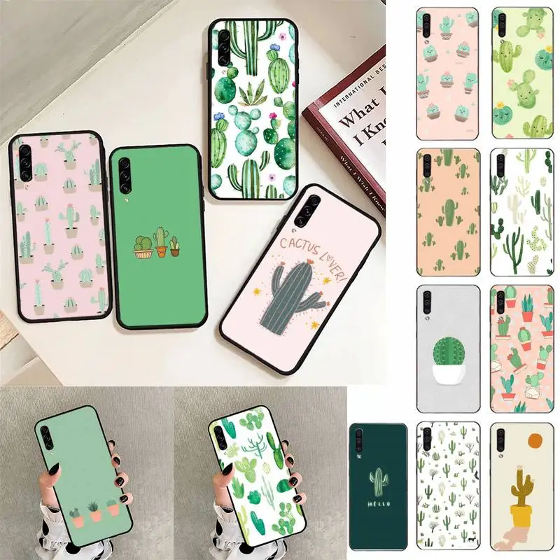 

Plant Cactus Phone Case For Samsung Galaxy A30 A20 S20 A50S A30S A71 A10S A6 plus Fundas Coque