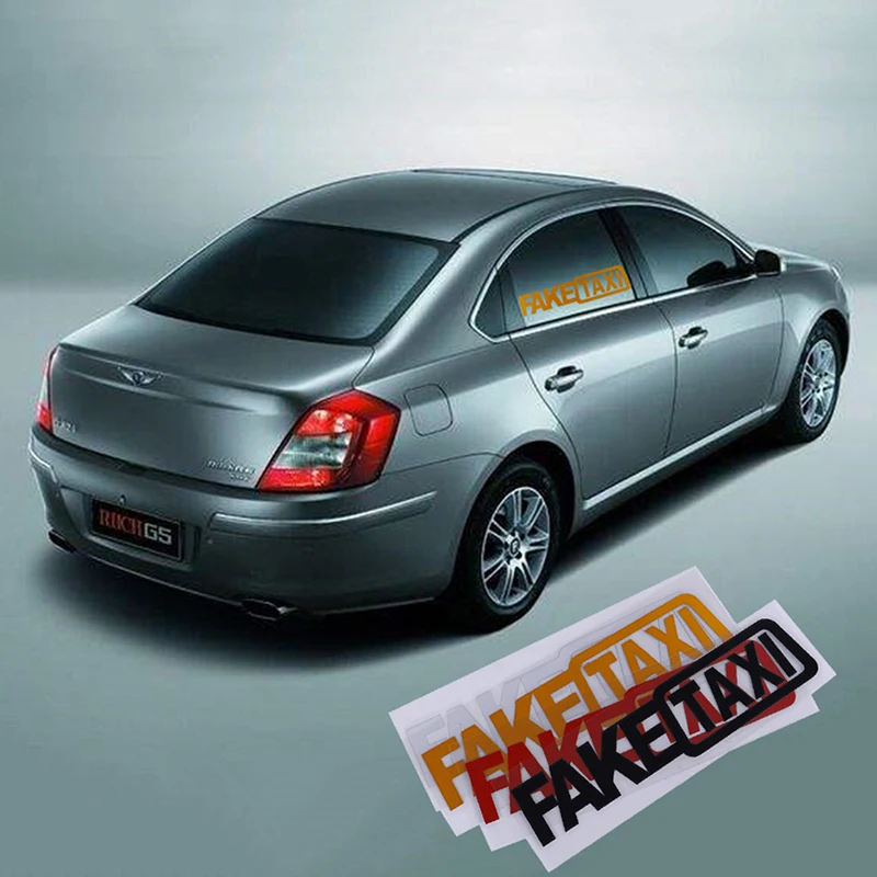1 шт. наклейки для автомобиля с имитацией такси светоотражающие самоклеющиеся