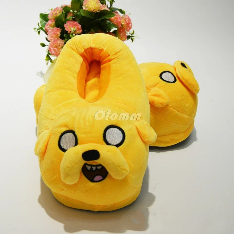 Cartoon Slippers Adventure time Women Anti-Slip Finn Jake Indoor Home Anime character Bedroom Warm Soft Christmas gift | Обувь