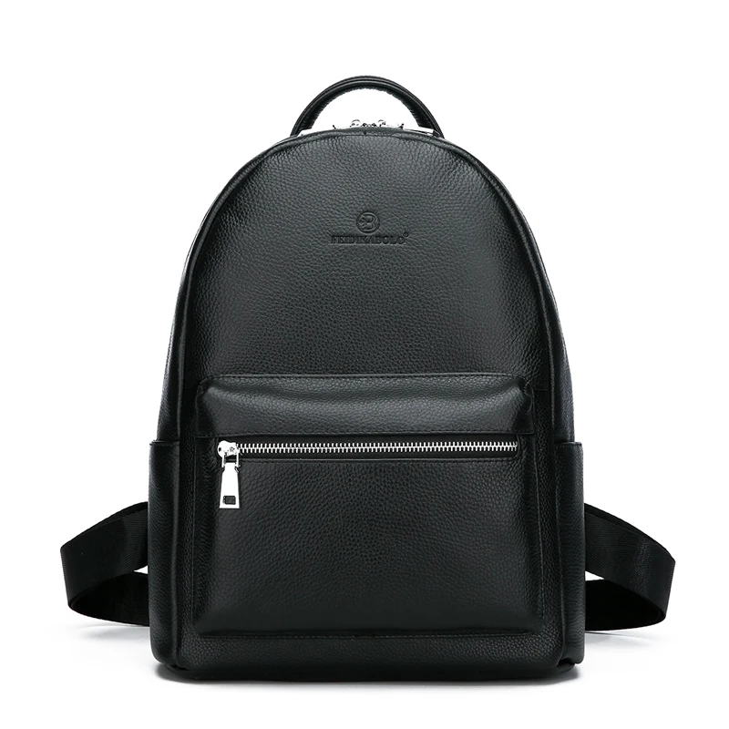 Fashion Men's Casual Backpack for Teenage Luxury Designer Genuine Leather Bag Male High Quality Travel Large-capacity Backpacks