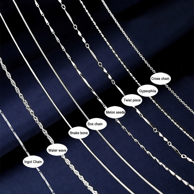 Цепочка из стерлингового серебра 925 пробы ювелирное ожерелье с семенами дыни