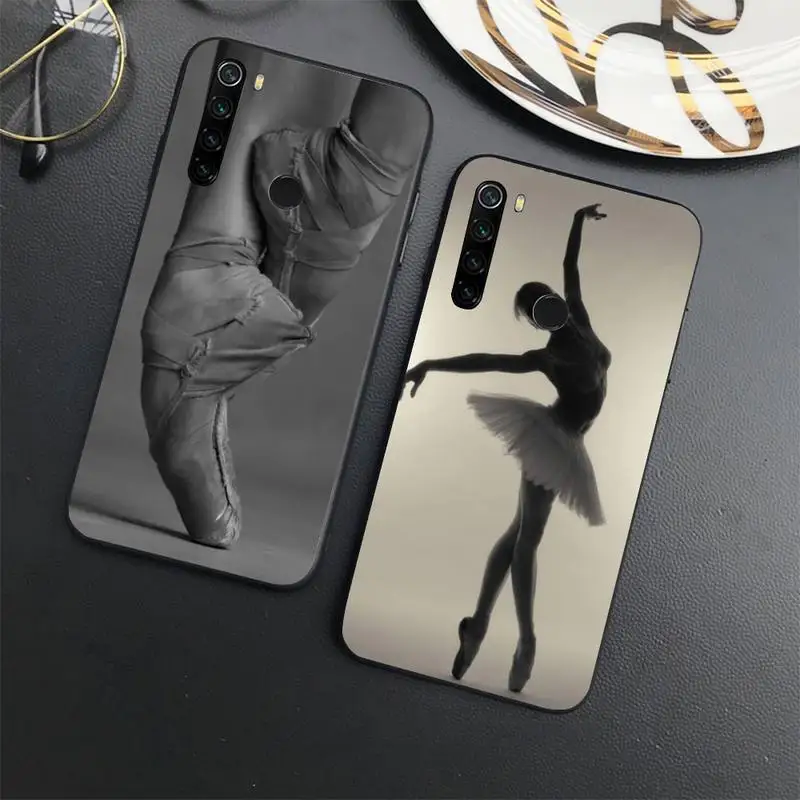 

Ballet Dancer sexy girl pattern Phone Case For Xiaomi Redmi note 7 8 9 11 t s 10 A pro lite funda shell coque cover