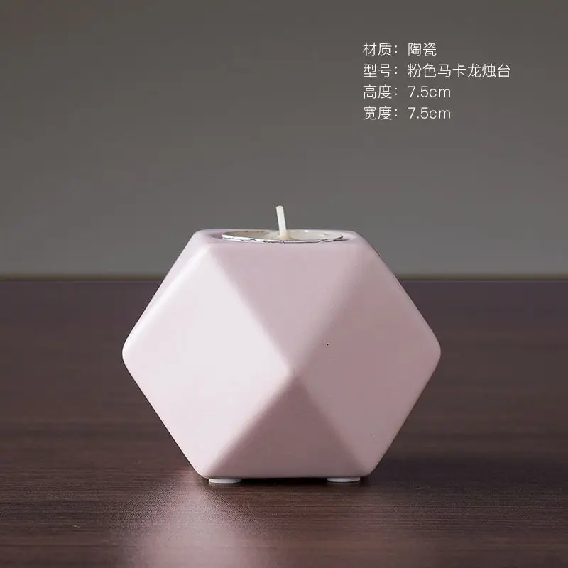

Ceramic Candle Holder Nordic Decoration Geometric Candle Holder Table Modern Decorations Kerzenhalter Home Decoretion WE50ZT