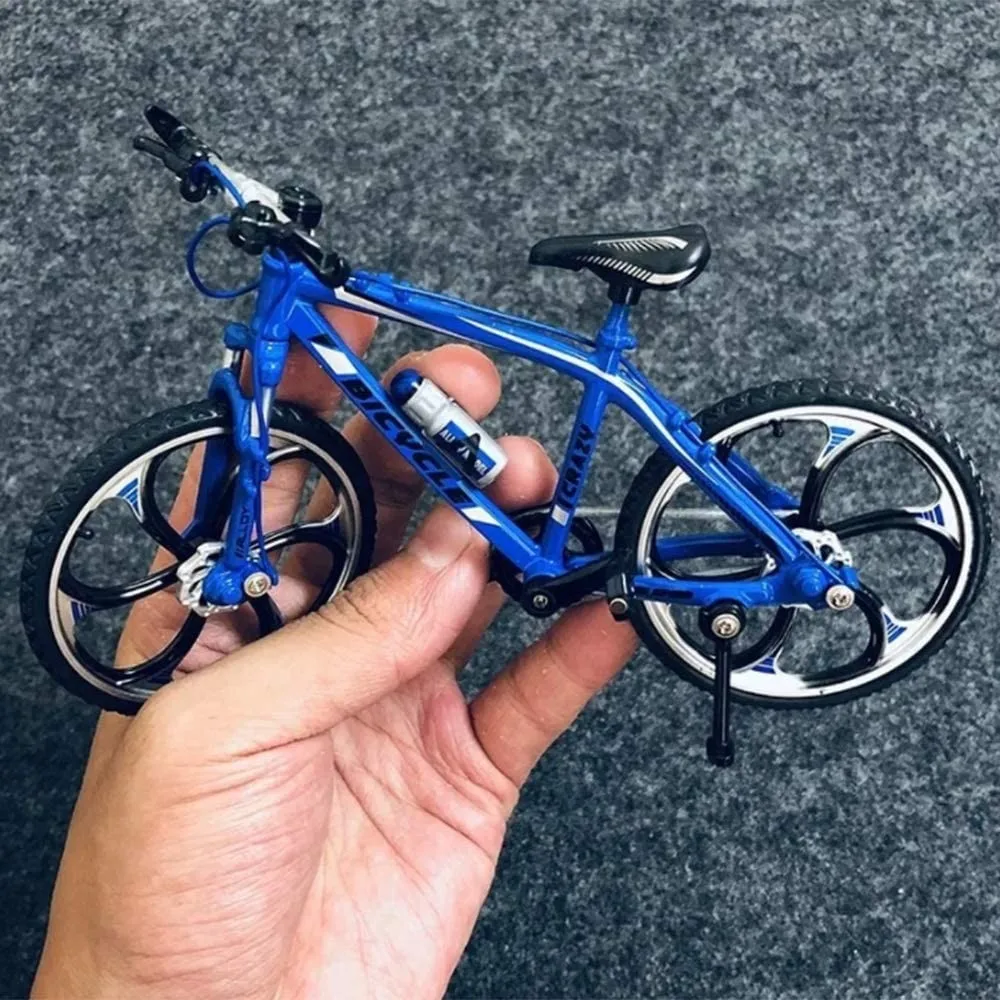 

Mini 1:10 Alloy Bicycle Model Diecast Metal Finger Mountain bike Racing Toy Bend Road Simulation Collection Toys for children