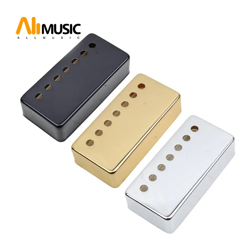 Brass 7 Hole 7 String Pickup Humbucker Cover 80*39mm Pole Spacing 58/62mm for LP Electric Guitar - a set of 2pcs