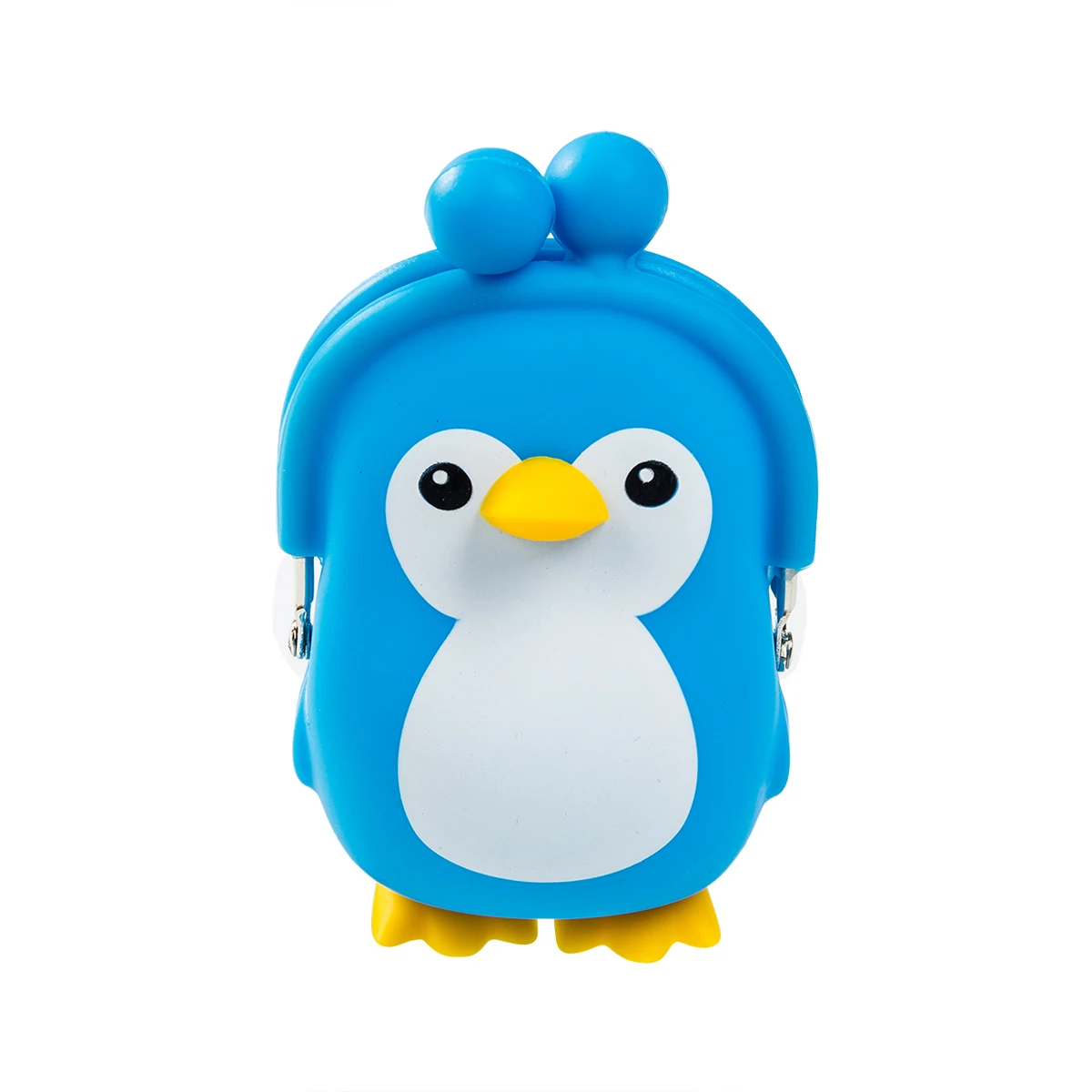 Детский кошелек для мелочи силиконовый 3D с пингвином милый мультяшный маленький