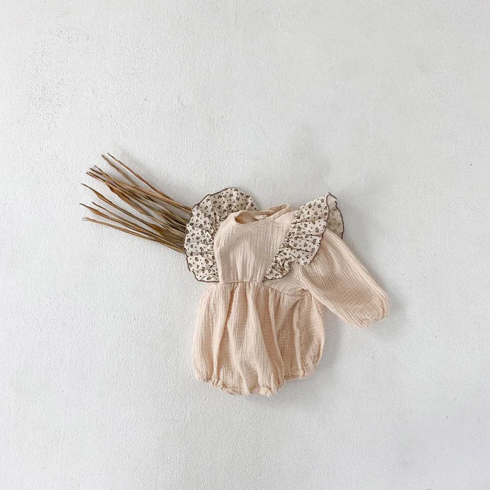 Боди для новорожденных девочек с леопардовым принтом комбинезон оборками на