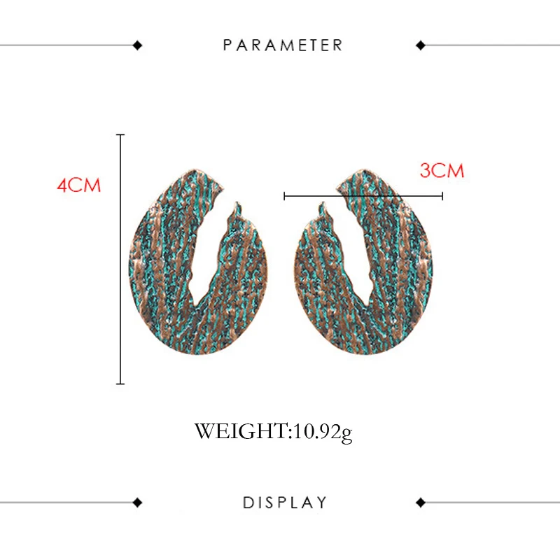 Индивидуальные серьги-клипсы для женщин новые винтажные бронзовые серьги ручной