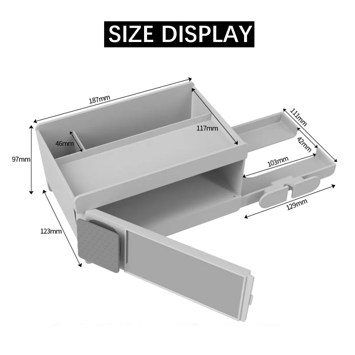 

New Wall Mounted Bathroom Storage Rack Hair Dryer Holder Shelves Organizer Plastic Double Shower Shelf Cosmetics Storage Drawer