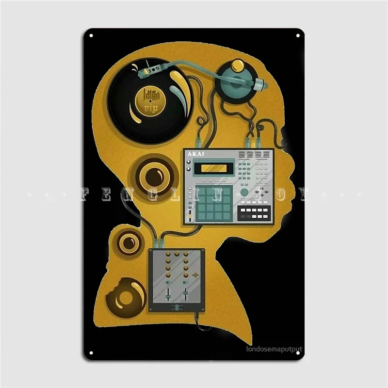 

J Dilla Dj Poster Metal Plaque Wall Mural Bar Cave Create Wall Plaque Tin Sign Poster