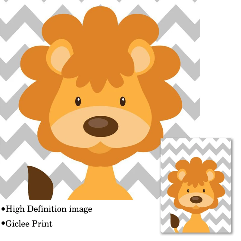 Мультфильм джунгли банные халаты в виде животных для маленьких Детские Картина