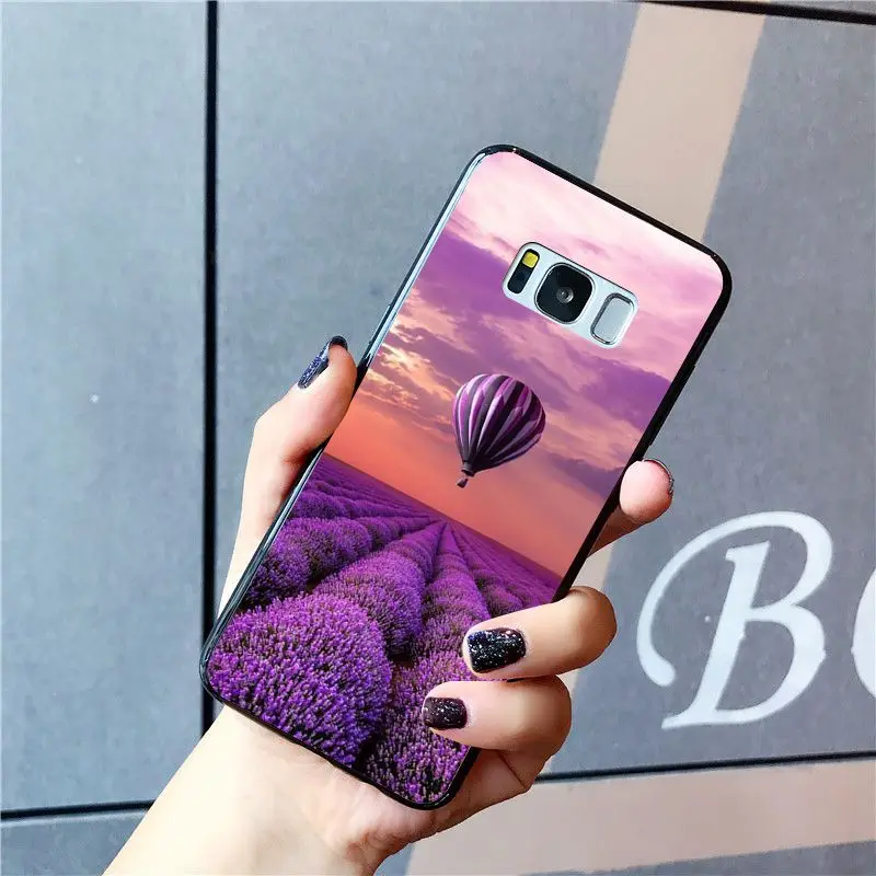 Простой Лавандовый чехол для телефона Babaite с фиолетовыми цветами Samsung Galaxy S10E S7 Edge