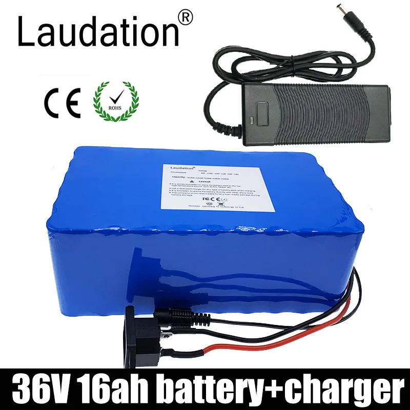 

Laudation 36V 16ah Battery 36V 16ah 18650 Battery Pack 10S 5P For Electric Bicycles With Less Than 750W Motor Built-In 25 A BMS