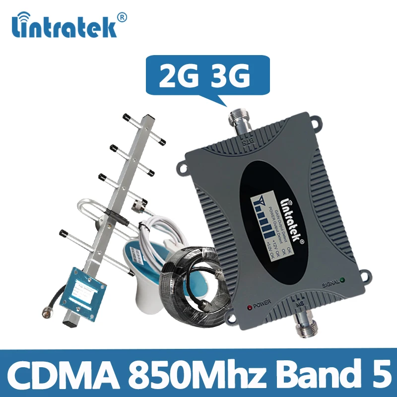 Ретранслятор Lintratek 850 МГц CDMA усилитель сигнала 2G 3G диапазон 5 цветов ретранслятор