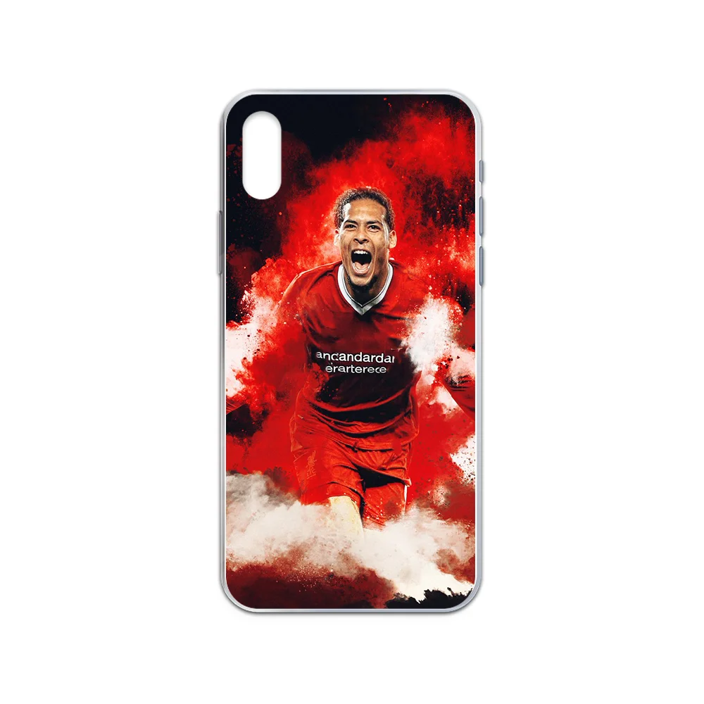 

Virgil van Dijk football Phone Case cover For iphone 4 4S 5 5C 5S 6 6S PLUS 7 8 X XR XS 11 PRO SE 2020 MAX transparent back tpu