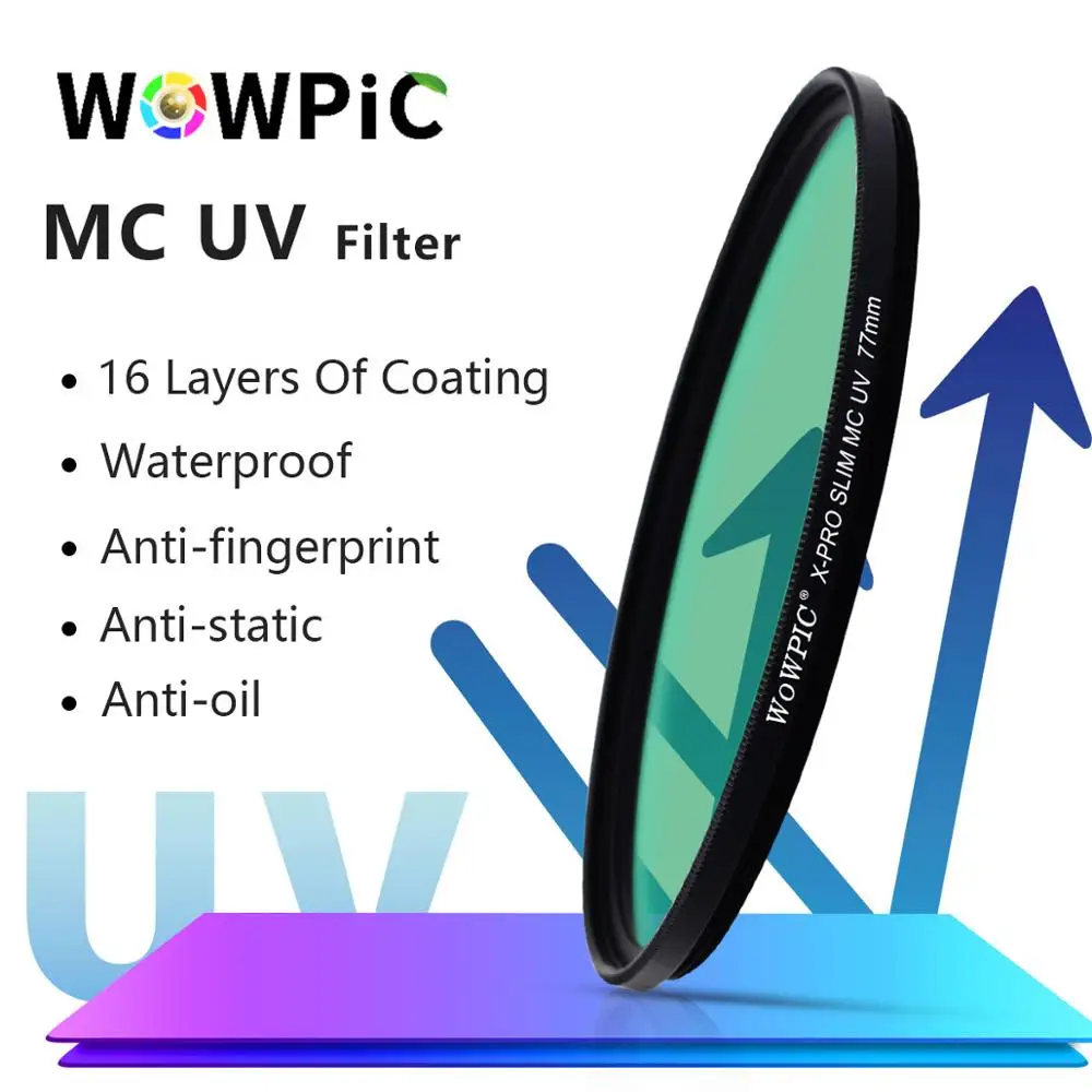 Ультрафиолетовый фильтр 86 мм 95 MC WOWPIC супер тонкий зеленый многослойный защитный