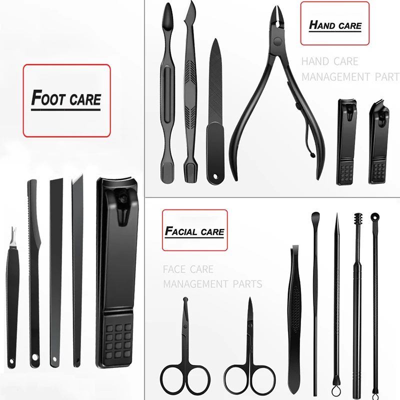 Новый профессиональный маникюрный набор из нержавеющей стали машинка для