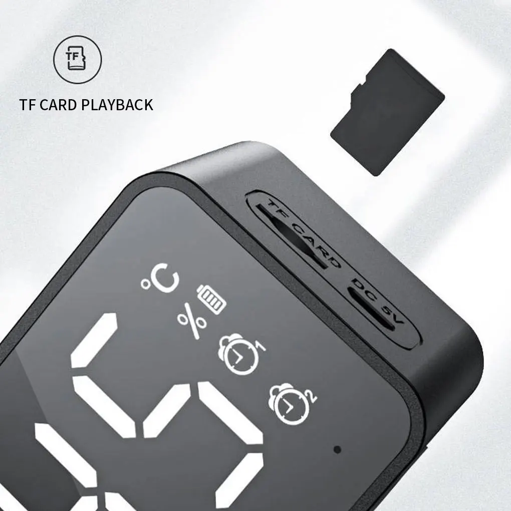 Беспроводной Bluetooth динамик маленький мини будильник портативная пушка