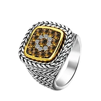 megin d hot sale vintage luxury bright color diamond alloy rings for men women couple family friend fashion design gift jewelry