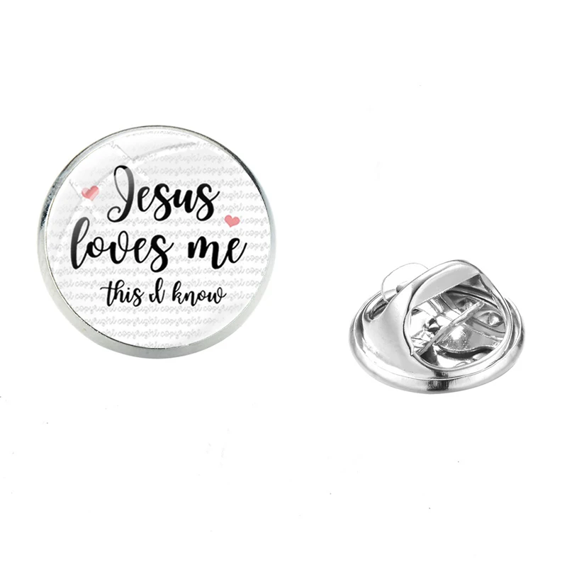 SIAN Christians Faith I LOVE JESUS Creative Brooch Pins High Quality Stainless Steel Female Men Bag Badges Clothing Accessories | Украшения