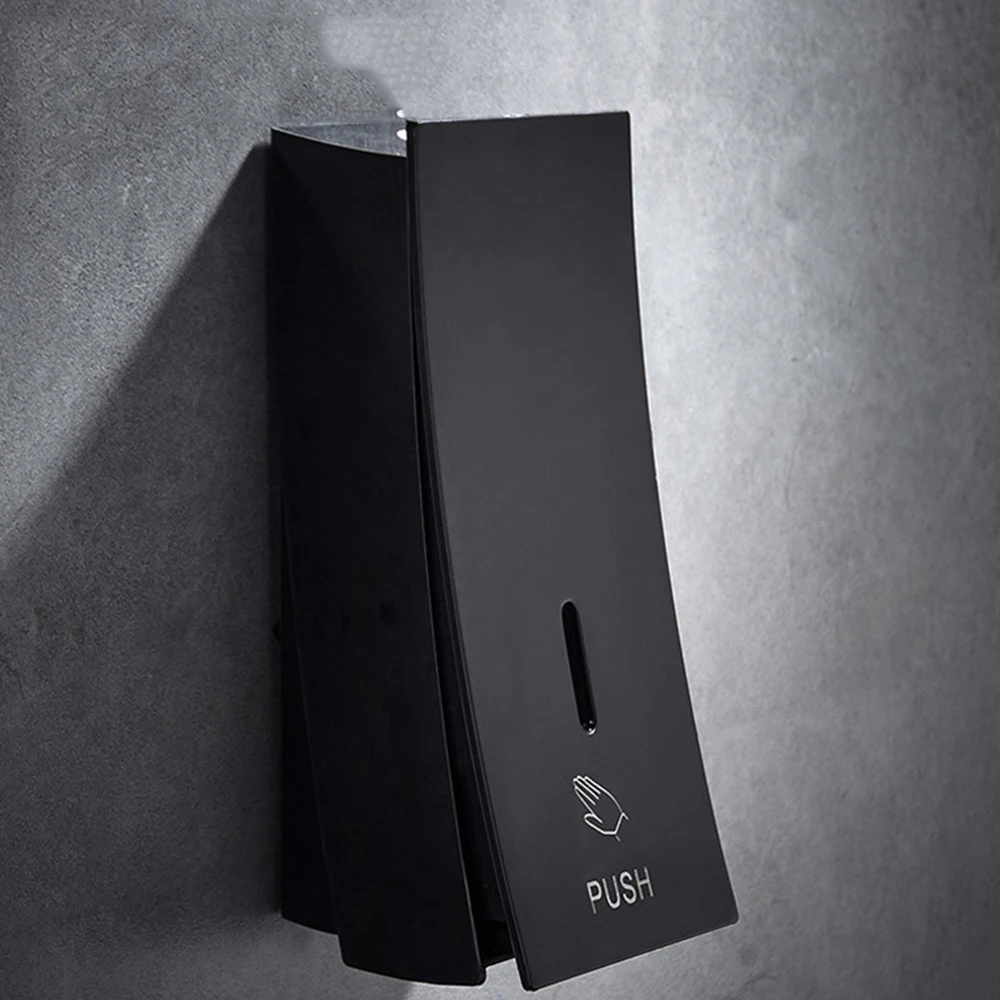 Ручной Дозатор для мыла настенный черный жидкий шампунь объемом 450 мл душевой