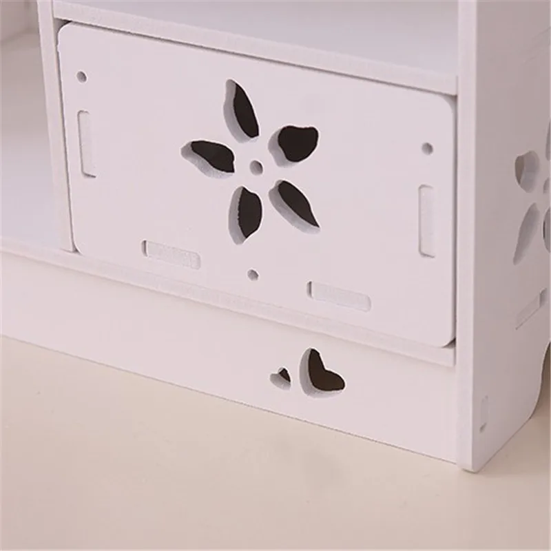 27cm Wood Shelf Makeup Drawer Hollow Flower 2 Layer Storage Holder Decorative Shelve Wedding Table Home Decoration AP200 | Дом и сад