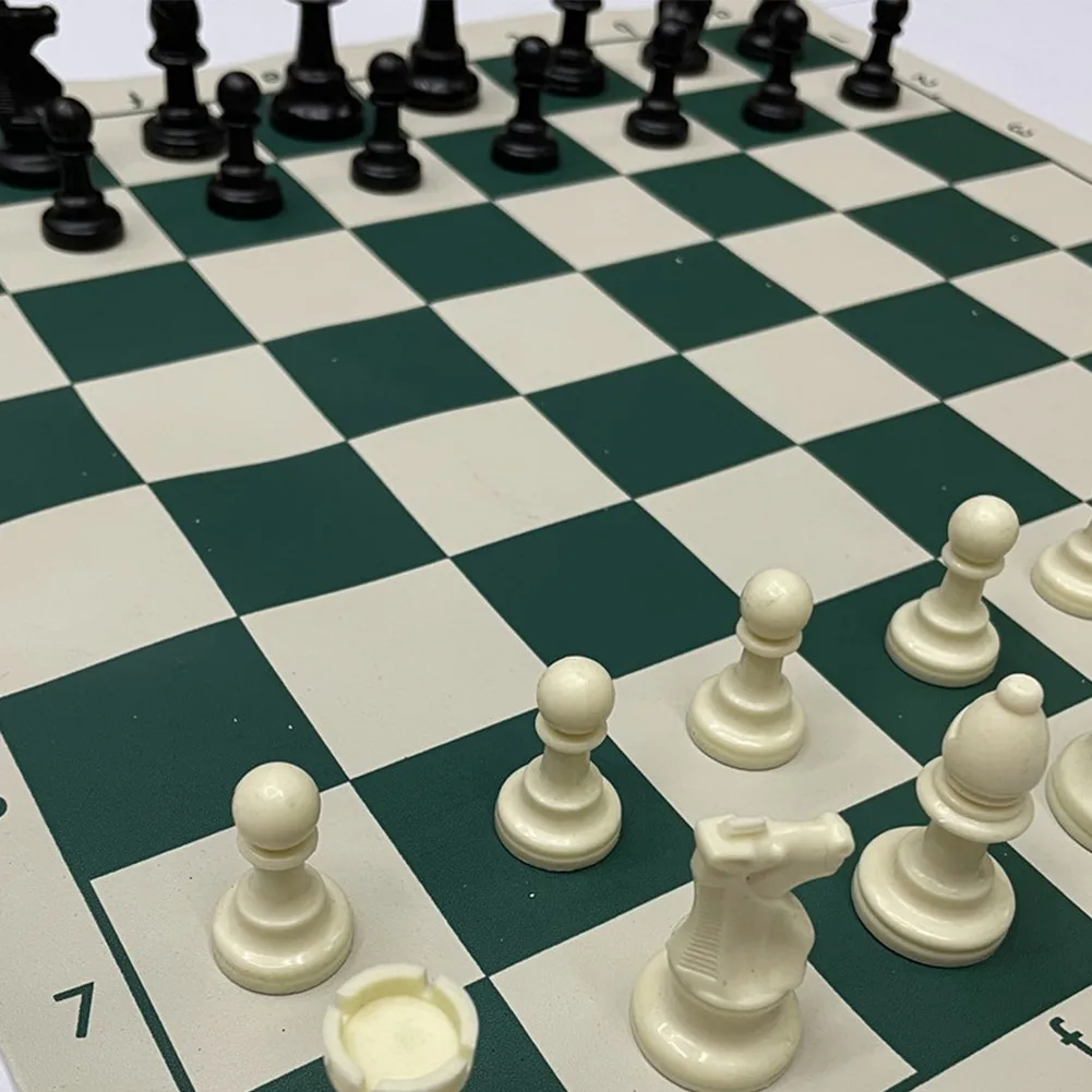 

32pcs Carved Chess Pieces Hand Crafted Set 95mm King Size Toys Chess Board Game Chess Indoor Games Children Christmas Gift