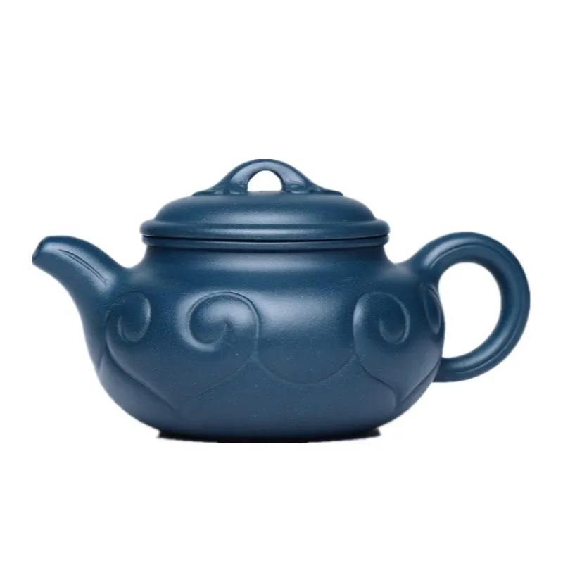 

Yixing purple clay clay antique Ruyi teapot tea set special price