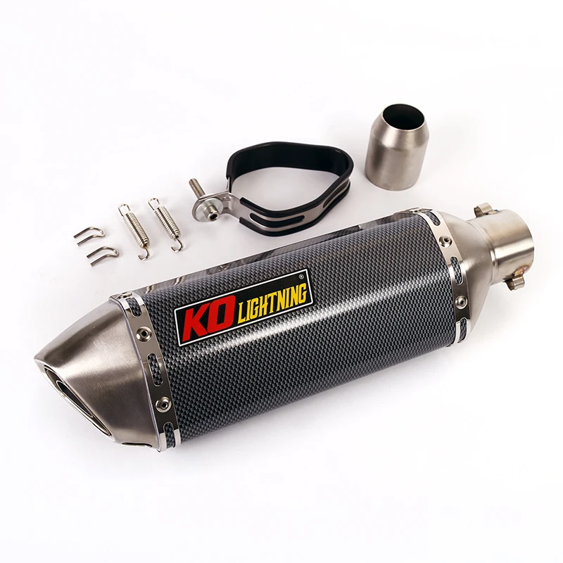 Universal 38-51mm Motorcycle Exhaust Muffler Pipe Stainless Steel Rear Escape Removable DB Killer Silencer Dirt Bike ATV |